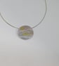 Sterling silver pendant - Brass sheep on the moors - Image 3