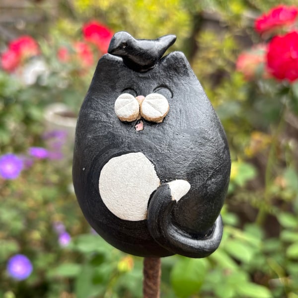 Cat cane topper