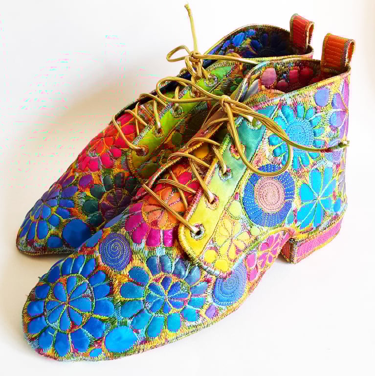 Shoes Life Size Textile Art 