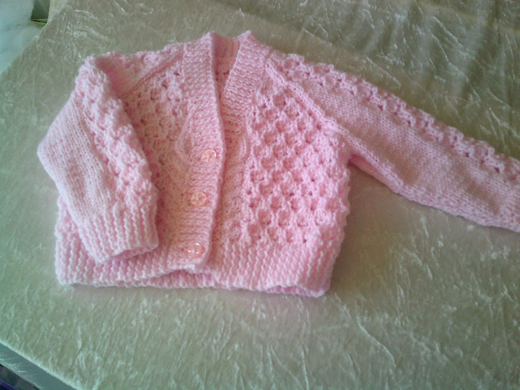 18 Inch Pink Lacy Cardigan