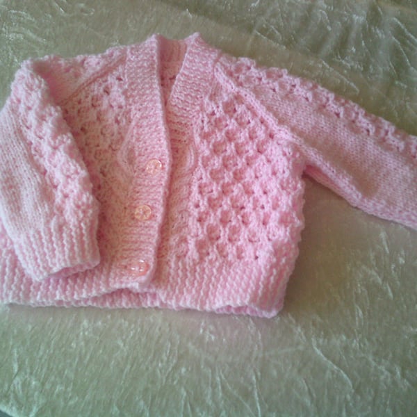18 Inch Pink Lacy Cardigan