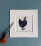 Chicken Print - black hen, chicken illustration, farm animal, country decor - Image 3