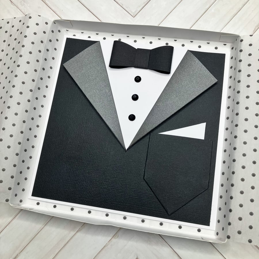 Tuxedo Card - Wedding, Groom, Best Man, Male birthday