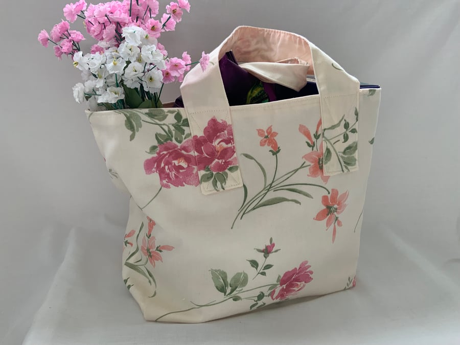 Perfectly Imperfect, Floral Eco Bag, Reusable Bag, Shopping Bag, Teachers Bag