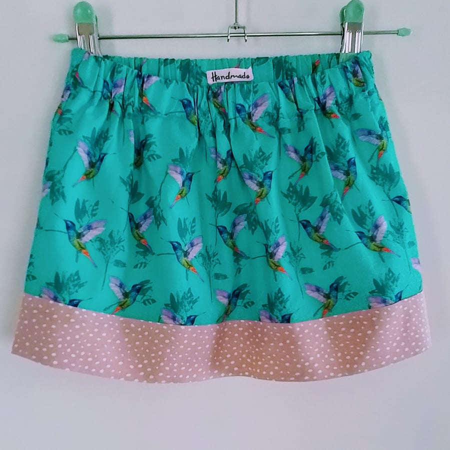 Girls Skirt for 2 year old Pretty  Birds 