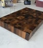 butchers block solid walnut end grain Monster board 750mmx480mmx55mm