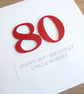 Handmade 21st birthday card - personalised with any age and message - Image 5