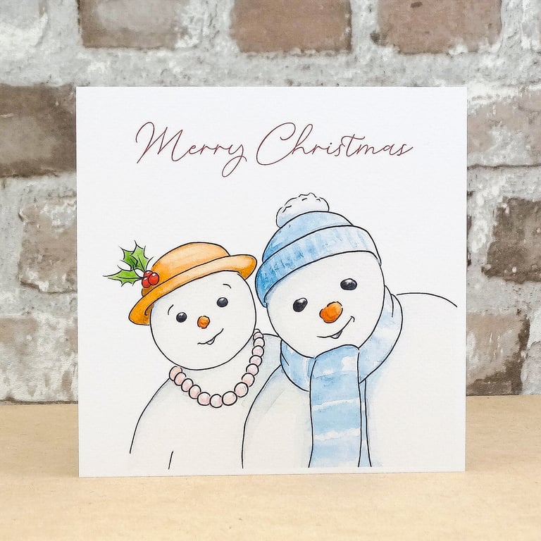 Christmas Card Snow People