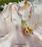 Designer Rice Pearl, Ethopian Wello Opal & Peridot Sterling Silver Earrings - Image 5