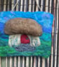Felted Fairy Mushroom Cottage Handmade Picture 
