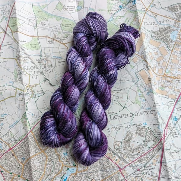 Purple rain :: cupro cotton :: 4 ply :: 100g