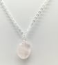 Handcrafted Wire Wrapped Rose Quartz,Minimalist,Single Bead pendant,gift for her - Image 2