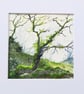 Watercolour Painting. Wistman's Wood, Devon. Oak Trees Valentine Valentines Gift
