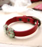 Custom Map Leather Bracelet, Personalised homesick jewellery - Image 2