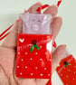 Pigs in blankets , fused glass Christmas decoration  - Image 1