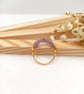 Cluster Ring Set - Amethyst & Pearl Rings - Bridesmaid Gift - Image 4