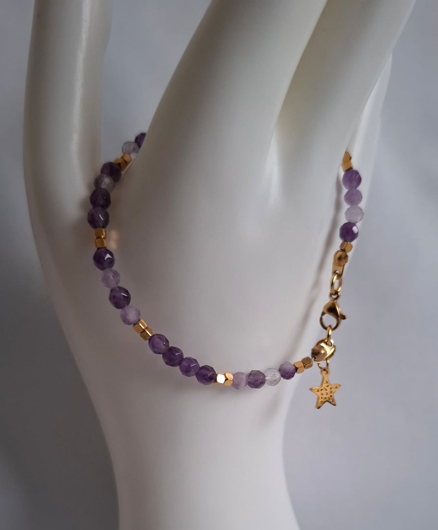 Little star - amethyst bracelet