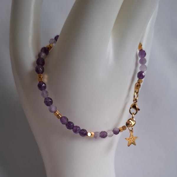 Little star - amethyst bracelet