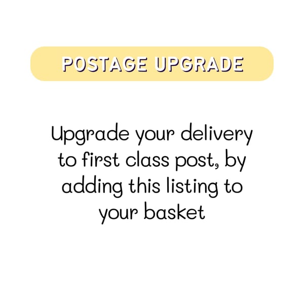Upgrade your Card Delivery to First Class Post for a Speedy Delivery