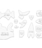 Bunny Rabbit Acrylic Sewing Templates 13" - Image 2