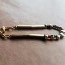 Vibrant and playful, sewing bead bracelet. 