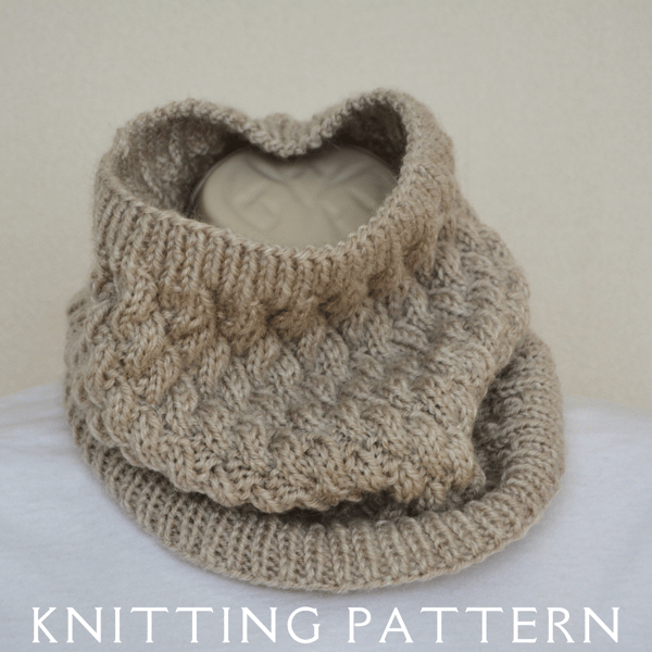 Cowl Knitting Pattern The Tamar Cowl PDF PATTERN ONLY