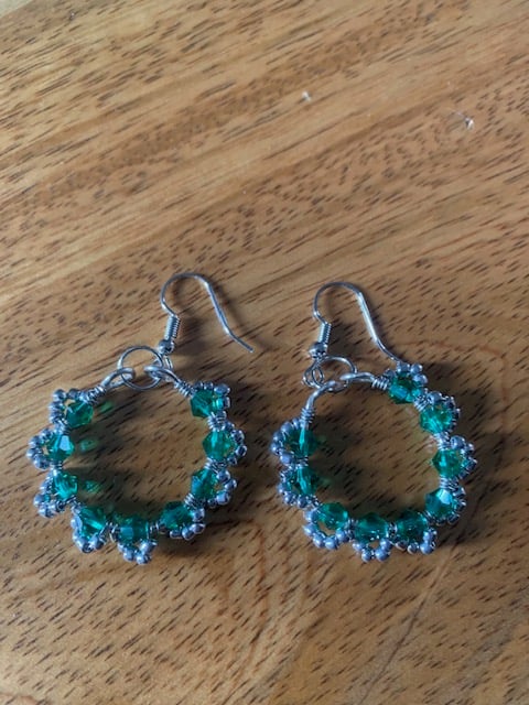 Christmas Wreath Earrings 