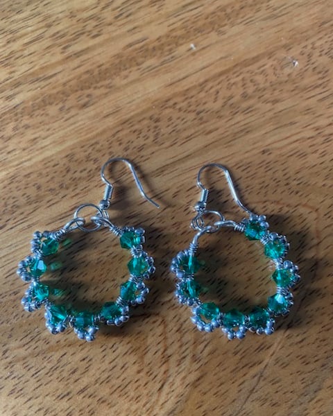 Christmas Wreath Earrings 
