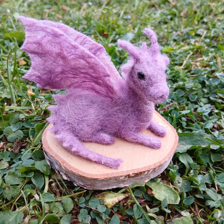Lilac Orchid Needlefelt Shropshire Dragon