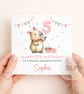 Personalised Capybara Birthday Card – Cute Capybara Birthday Card