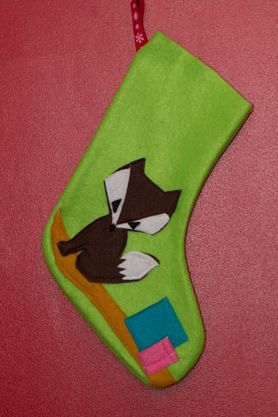 Green Fox Stocking