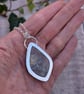 Sterling Silver Garden Moss Agate Statement Gemstone Necklace - JBJ2079 - Image 5