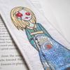 embroidered zombie bookmark