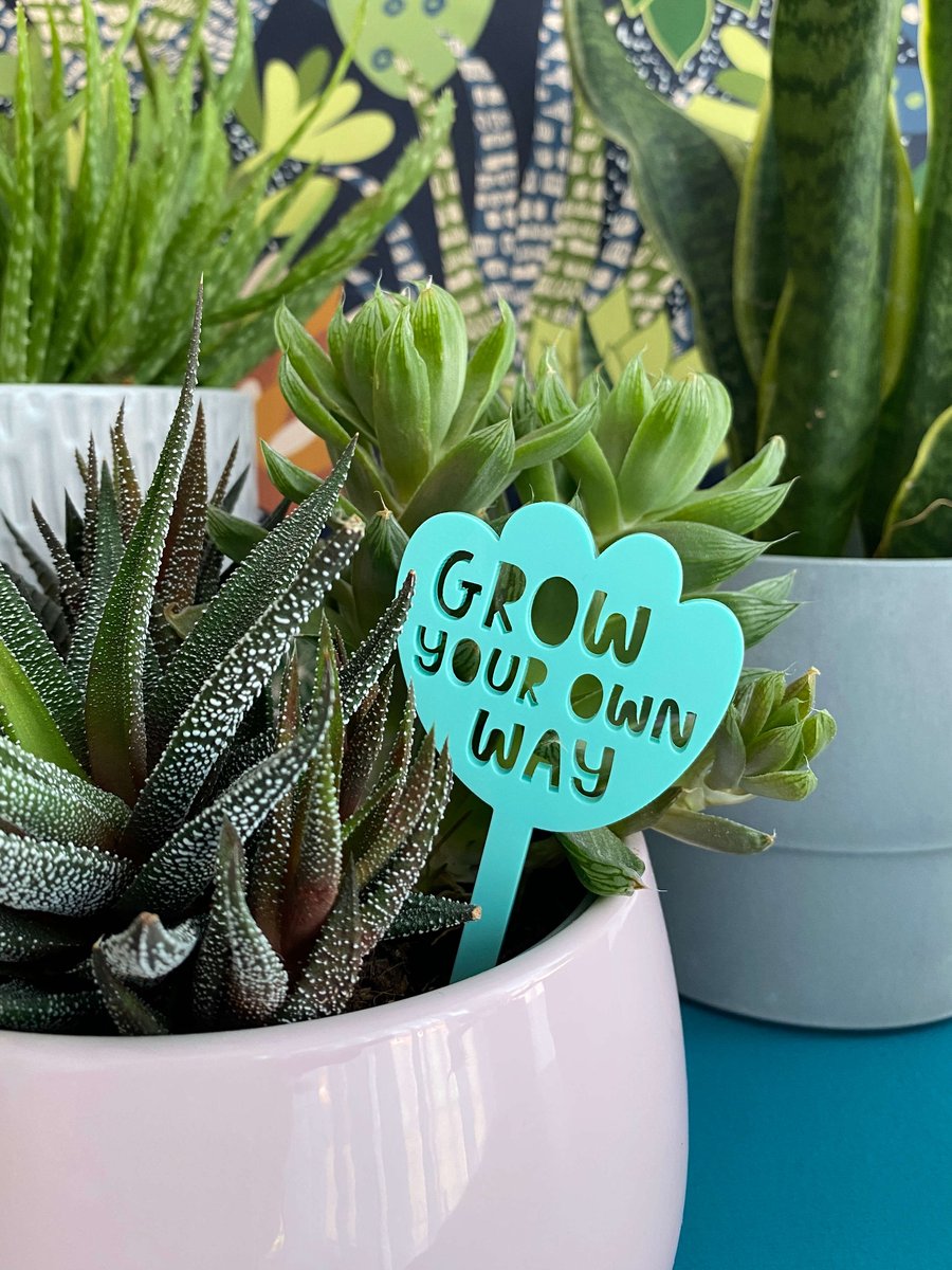 Plant marker gifts for plant lovers indoor plants, motivational quote gardener