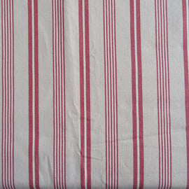 Fabric - Curtain weight striped twill cotton fabric