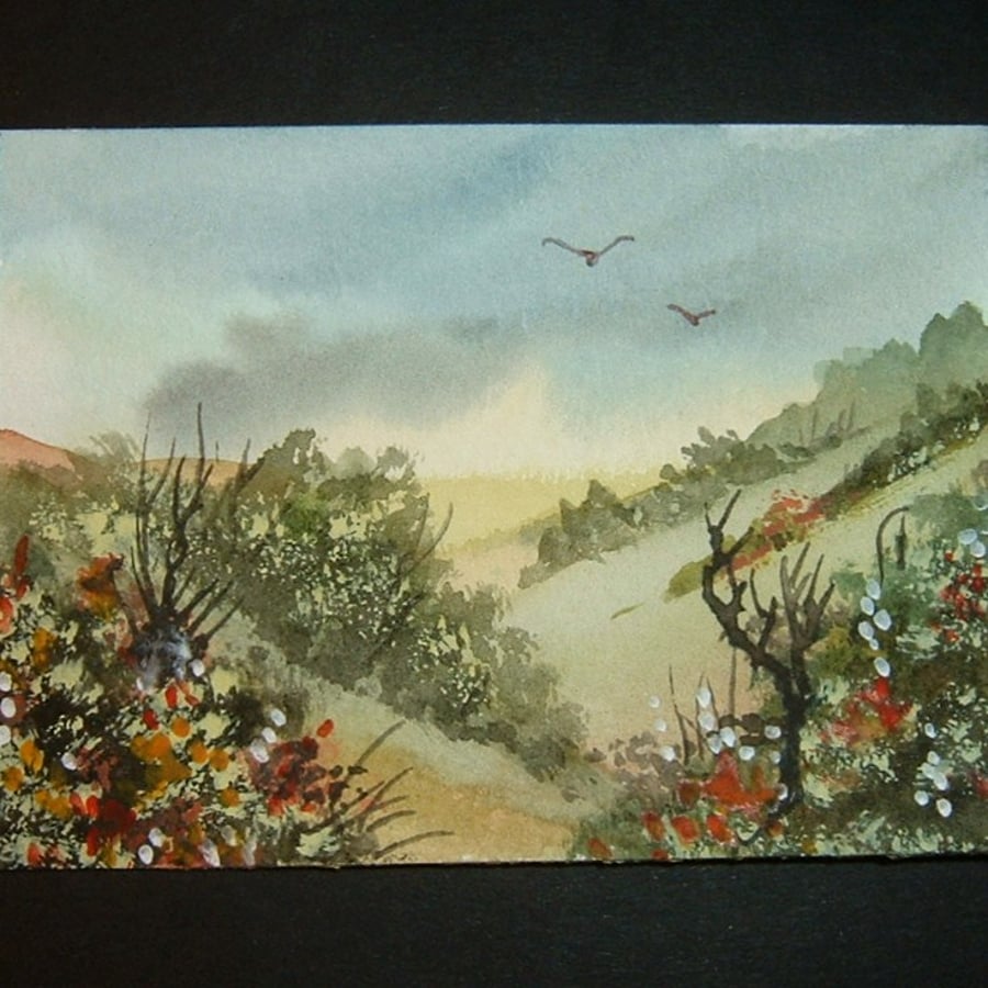 Art painting aceo SFA original paintings country landscape 90