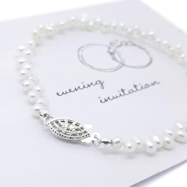 Sterling Silver Freshwater Pearl Bracelet