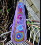 Purple Fibre Art Tenor Ukulele Gig Bag, Handmade Uke Case