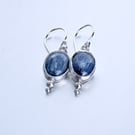 Blue kyanite earrings