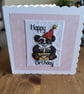 Cross stitched panda birthday card - Image 2
