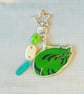 No More Drama Cat – Handmade Original Pet Illustration Keyring - Image 1