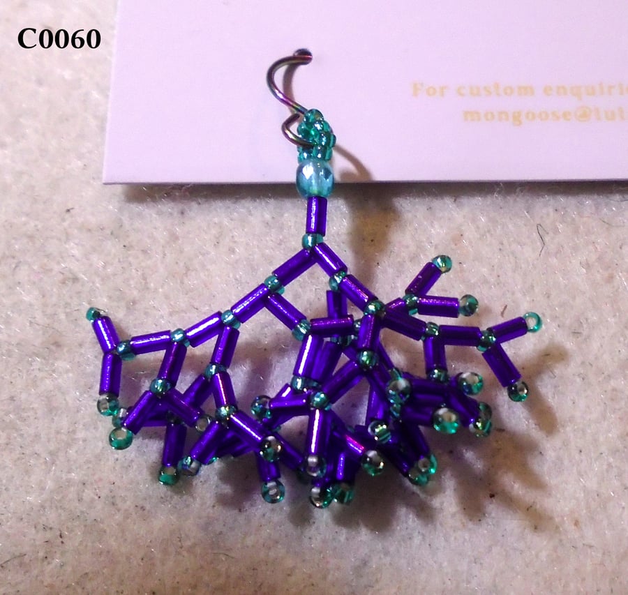 Fractal-style earrings (customisable)