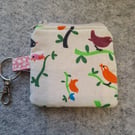 Mini Coin Purse, Mini Zip Purse, Keyring Coin Purse