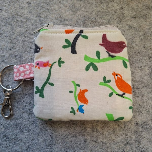 Mini Coin Purse, Mini Zip Purse, Keyring Coin Purse