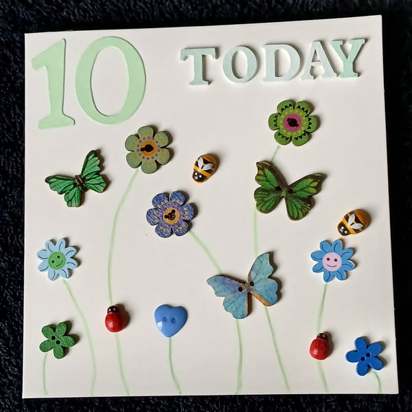 Happy 10th birthday card 