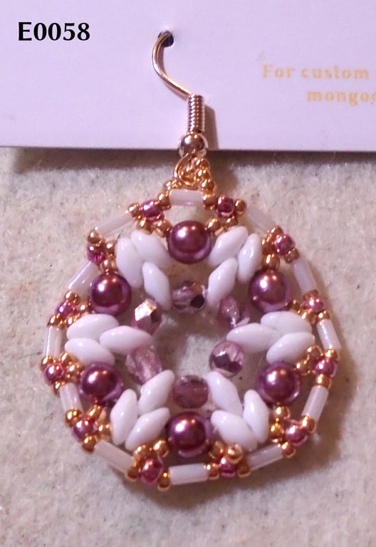 1920s-style bead earrings (customisable)