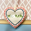 Small Ceramic heart decoration Swear words 