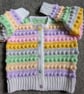 Unicorn colours cardigan for ages 2.5 to 3 years old child 