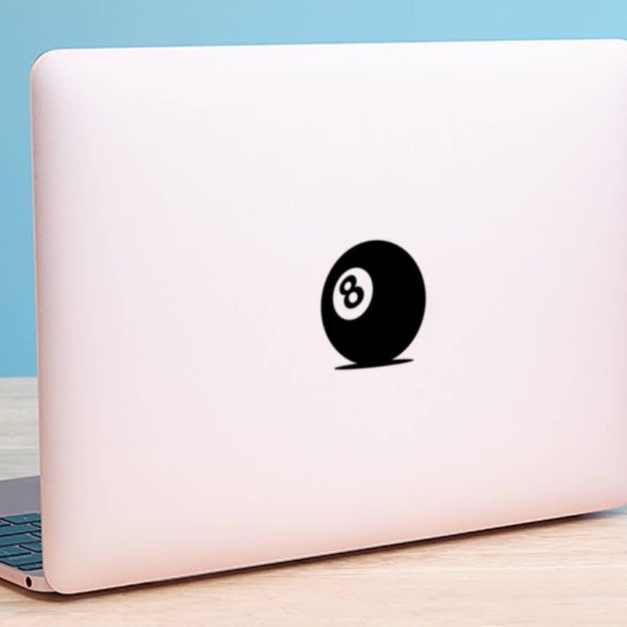 8 BALL MacBook Decal Sticker fits all MacBook models