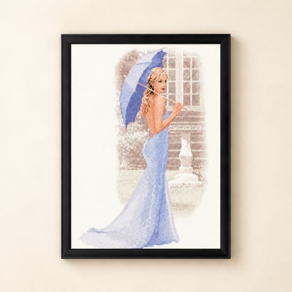 Complete Framed Cross Stitch – Chloe from a design by John Clayton 